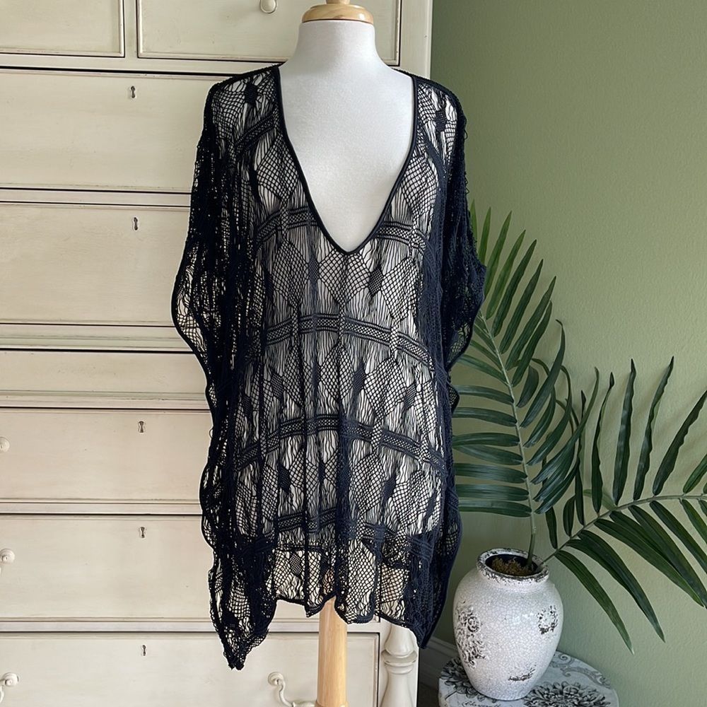 Victoria’s Secret Black Swimsuit coverup M/L - Picture 2 of 4